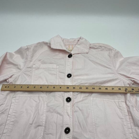 CHINO by Anthro Jacket Pink Button-Up Swing Button Up Womens Size XS Lightweight - Picture 6 of 7
